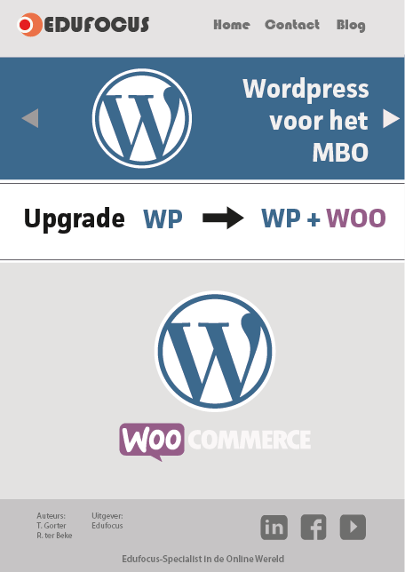 Upgrade WP naar WP+ WOO. Wordpress voor het MBO